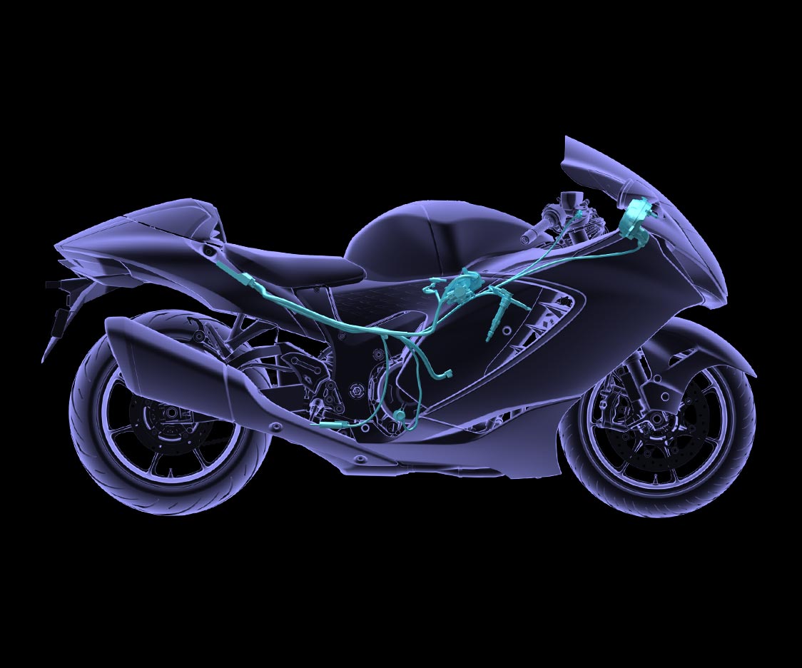 Hayabusa bike blue colour best sale