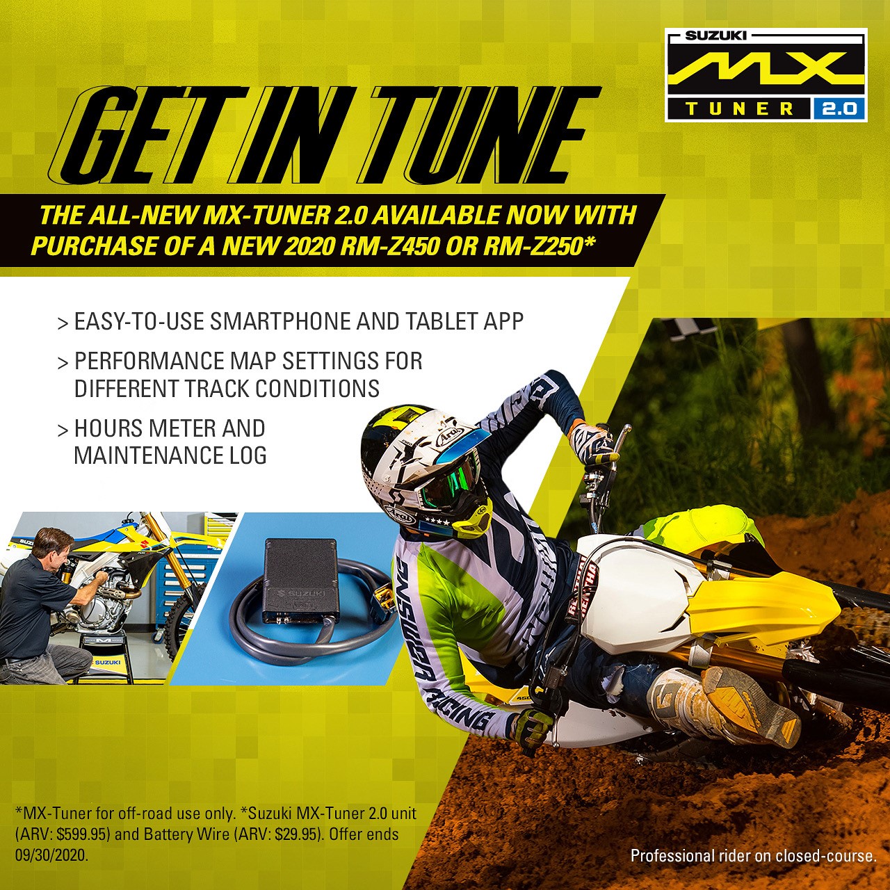 Suzuki Cycles Suzuki Introduces All New Mx Tuner 2 0 Performance Tuning System